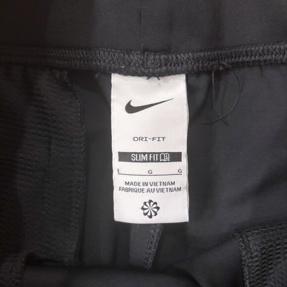 NIKE NikeCourt Dri-FIT Black Heritage Tennis Knit Sport Slim Fit Athletic Pants - Picture 4 of 14